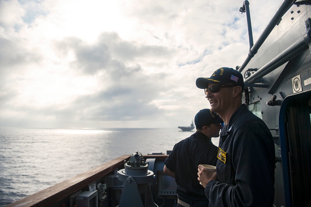 USS John C. Stennis (CVN 74) and USS Ronald Reagan (CVN 76) conduct dual aircraft carrier strike group operations