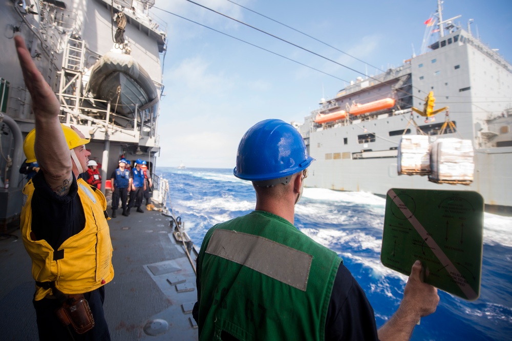 USS John C. Stennis (CVN 74) and USS Ronald Reagan (CVN 76) conduct dual aircraft carrier strike group operations