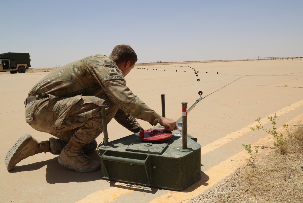 U.S. Soldiers prepare UAV for flight