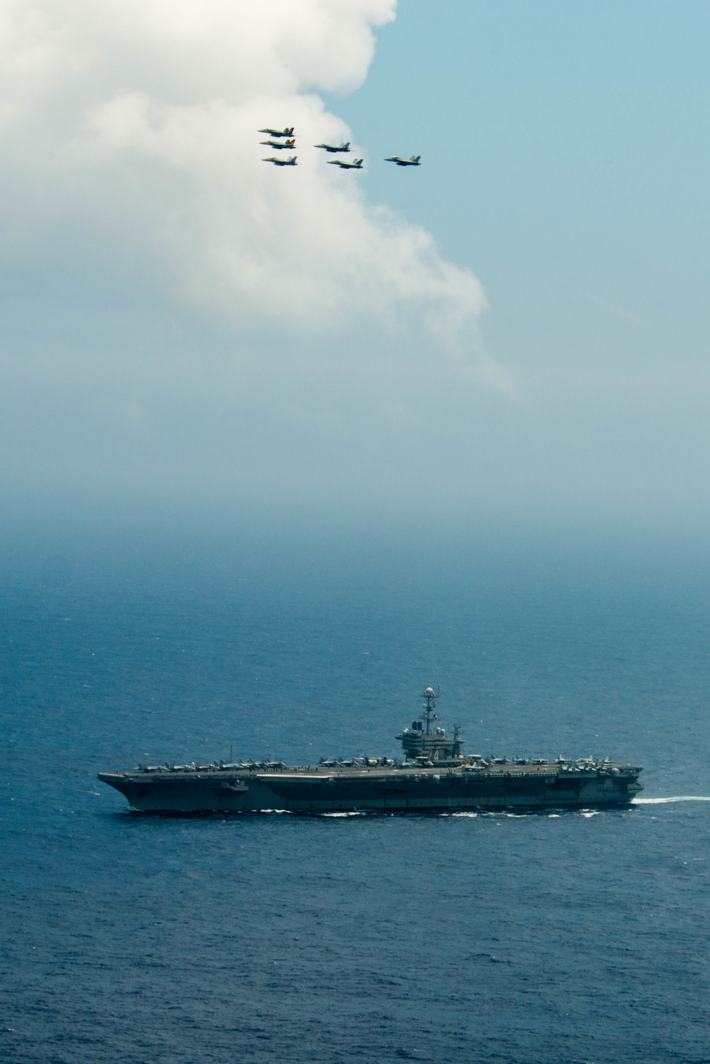 USS John C. Stennis (CVN 74) and USS Ronald Reagan (CVN 76) conduct dual aircraft carrier strike group operations