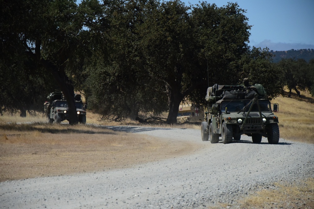 Hawaii Army National Guard Field Artillery Battalion conduct convoy operations