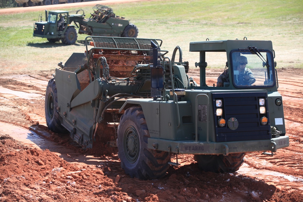 621G scraper operates during Golden Coyote exercise 