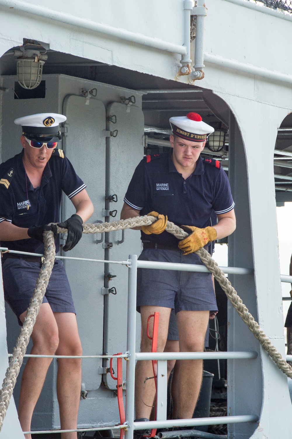 Sailors prepare for exercise in Jamaica