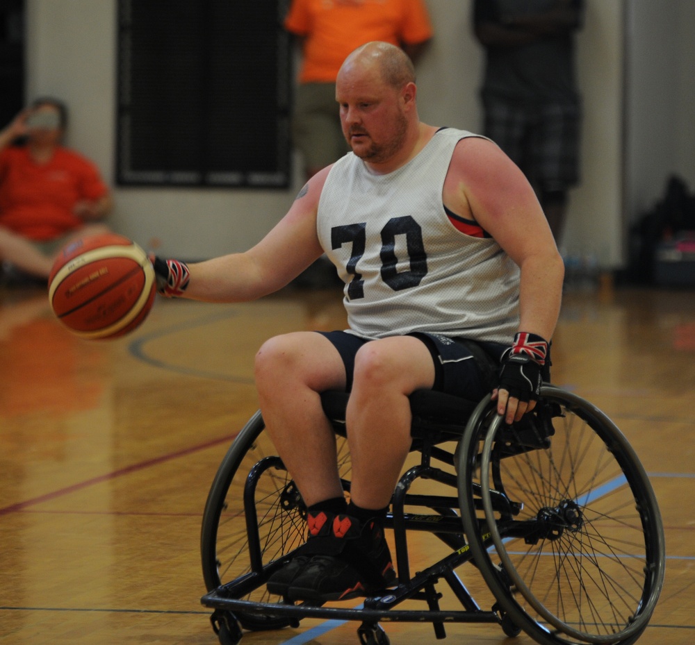 UK vs Air Force wheelchair basketball