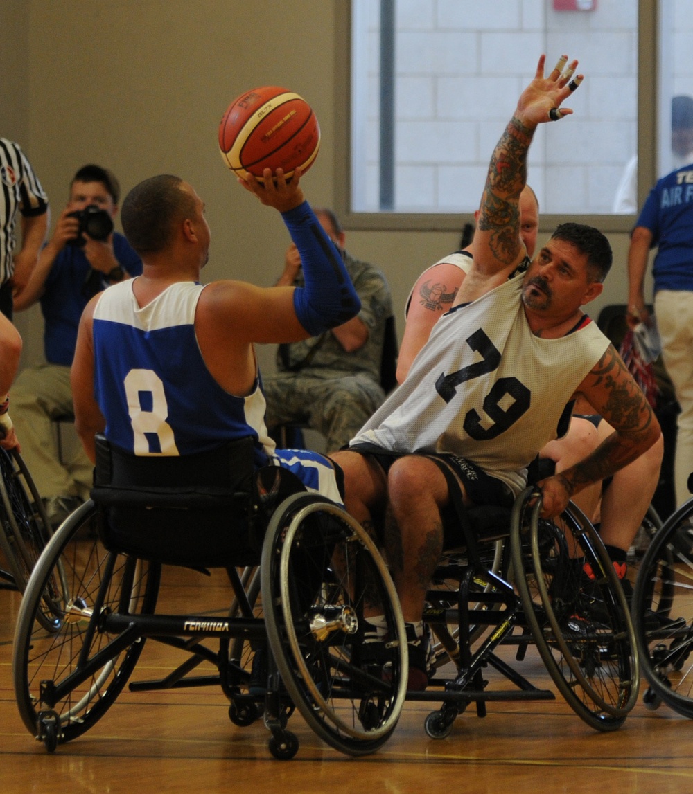 Wheelchair basket ball
