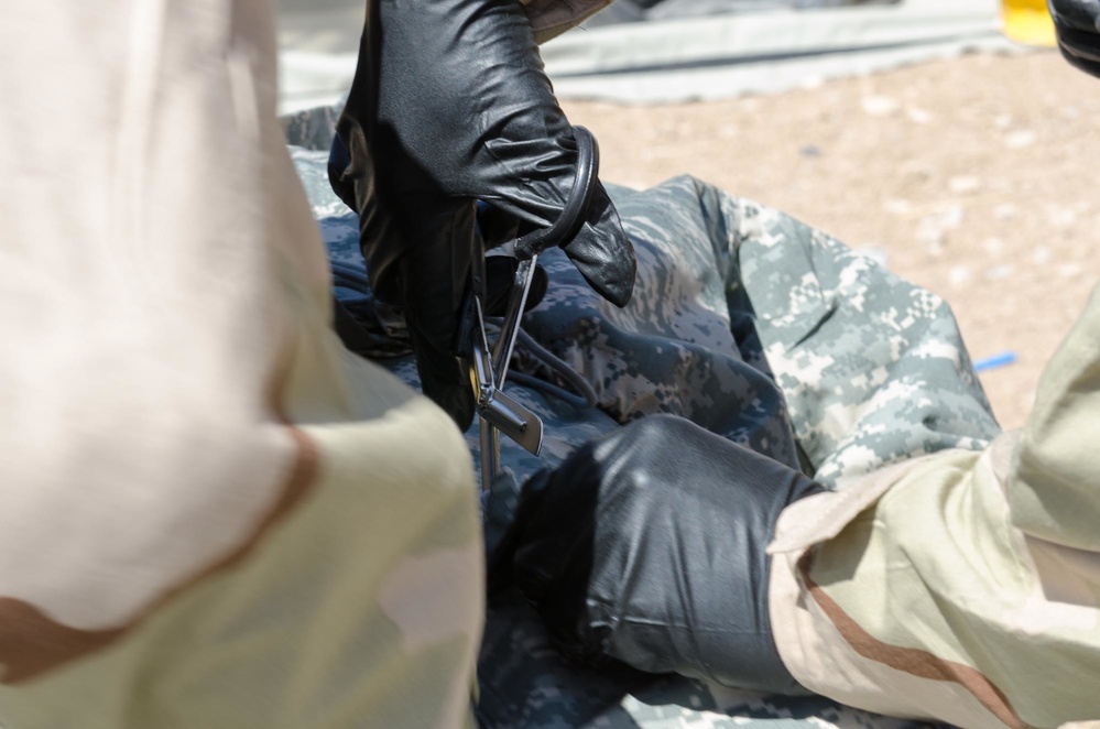 Service Members take part in CBRN and medical training