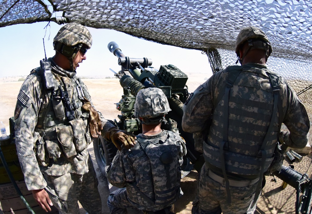 Hawaii Army National Guard Field Artillery Battalion conduct live fire operations