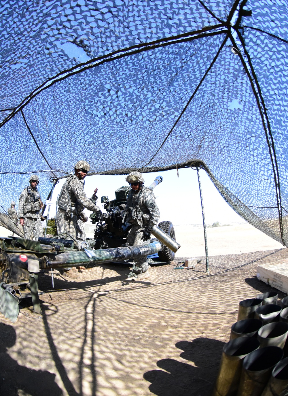 Hawaii Army National Guard Field Artillery Battalion conduct live fire operations