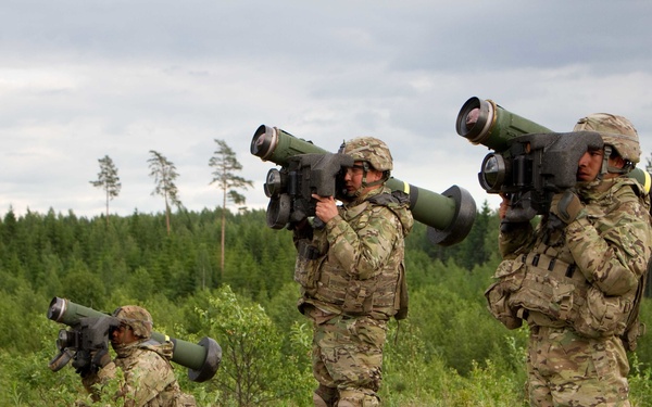 2nd Cavalry Regiment fire javelin at Saber Strike 16