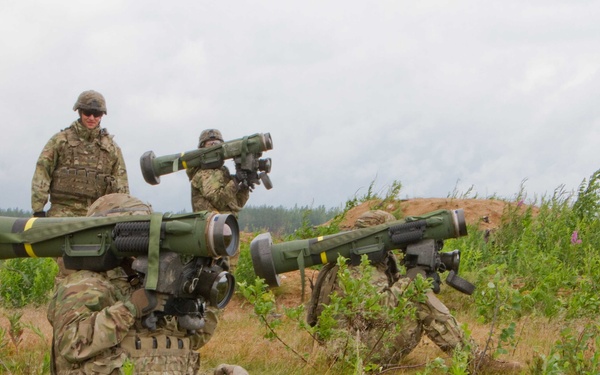 2nd Cavalry Regiment fire javelin at Saber Strike 16