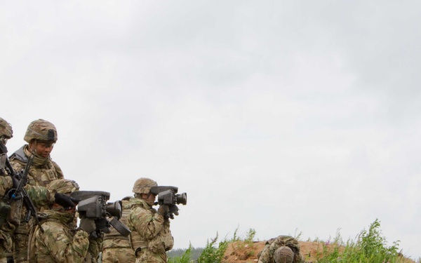 2nd Cavalry Regiment fire javelin at Saber Strike 16