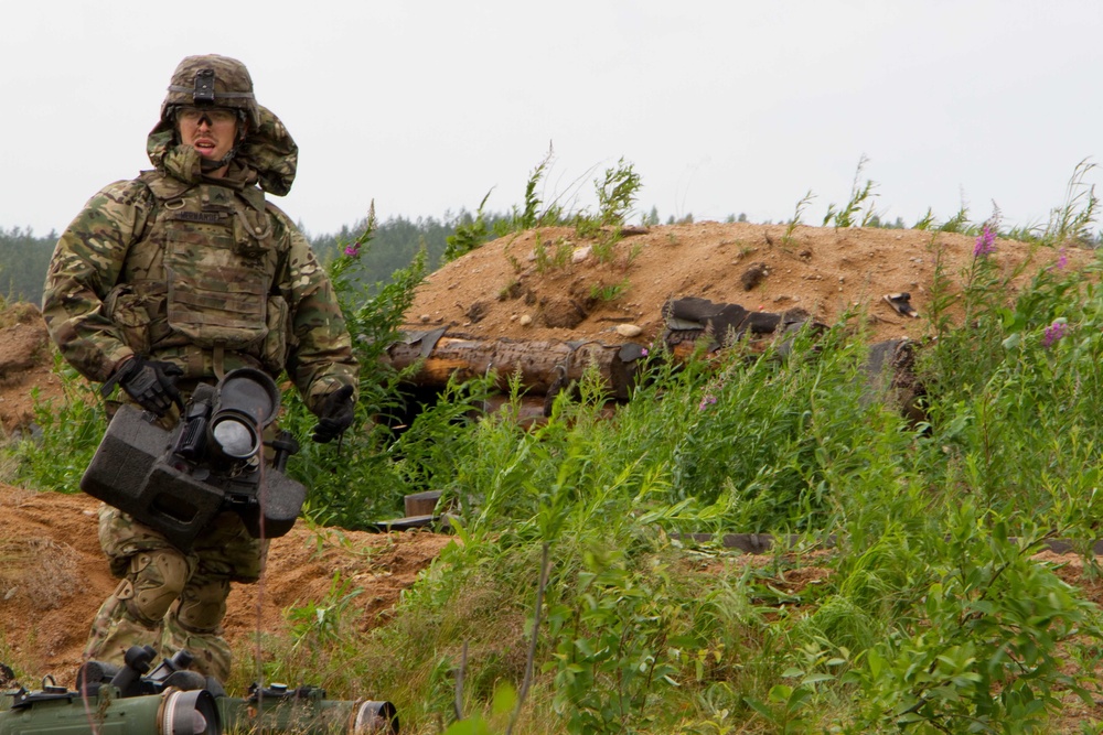 2nd Cavalry Regiment fire javelin at Saber Strike 16