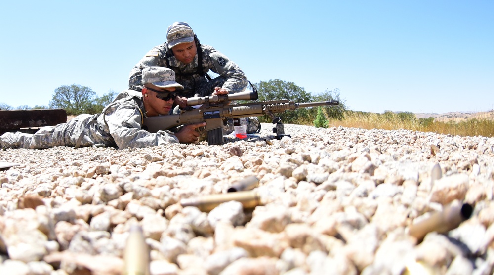 Guam Army National Guard snipers focus down range during XCTC 2016