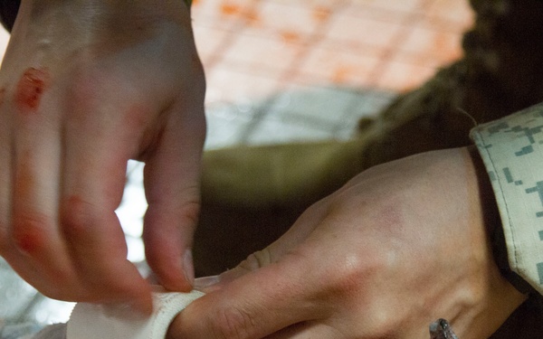 365th practices combat lifesaving skills