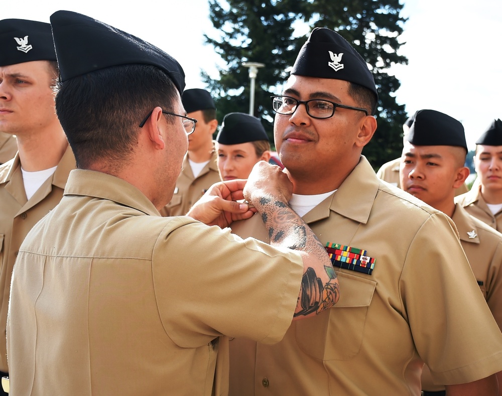 A Degree and Advancement on the same day by Naval Hospital Bremerton Corpsman