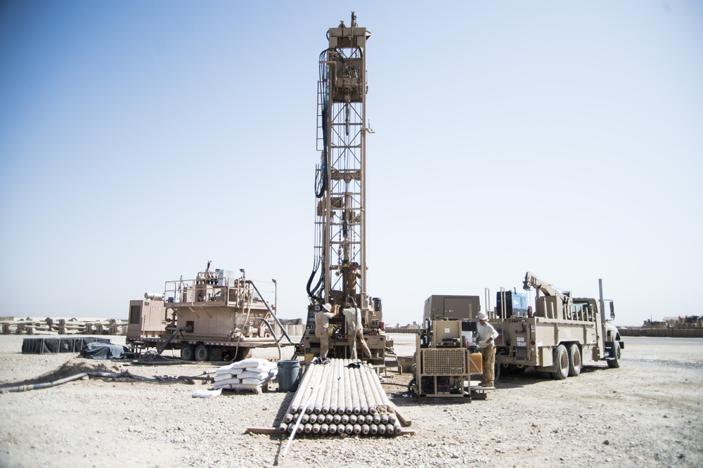 557th Expeditionary Red Horse Squadron Well Drillers