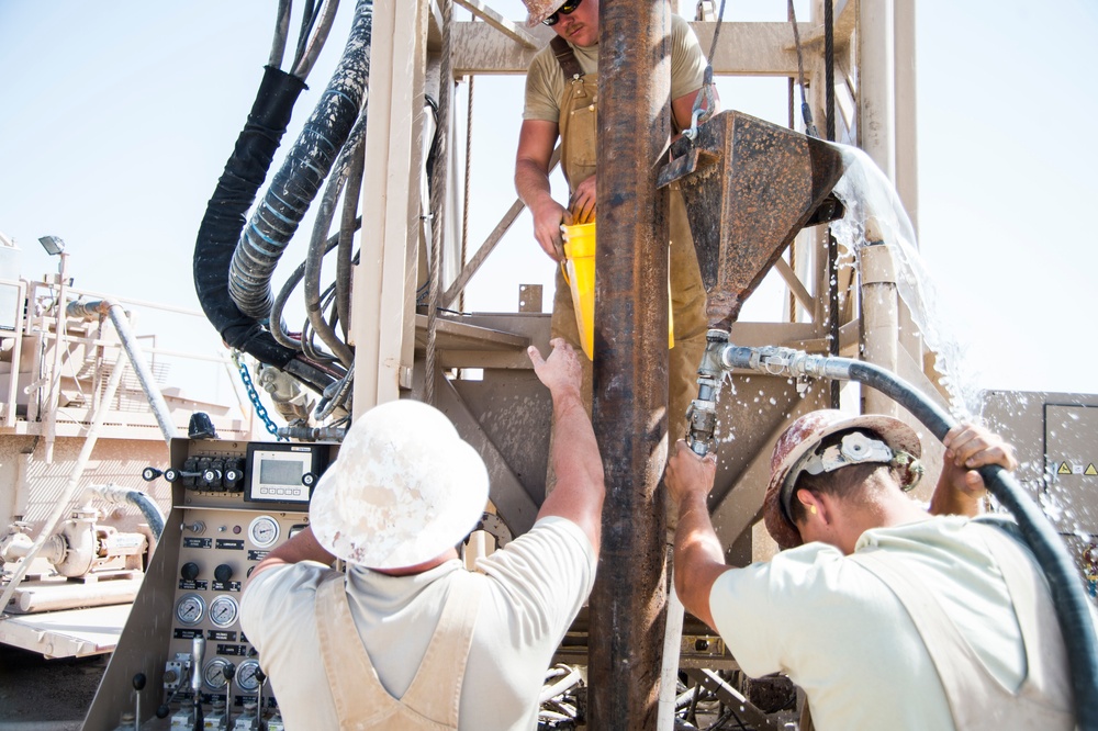 557th Expeditionary Red Horse Squadron Well Drillers