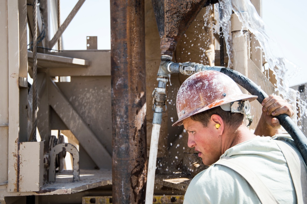 557th Expeditionary Red Horse Squadron Well Drillers