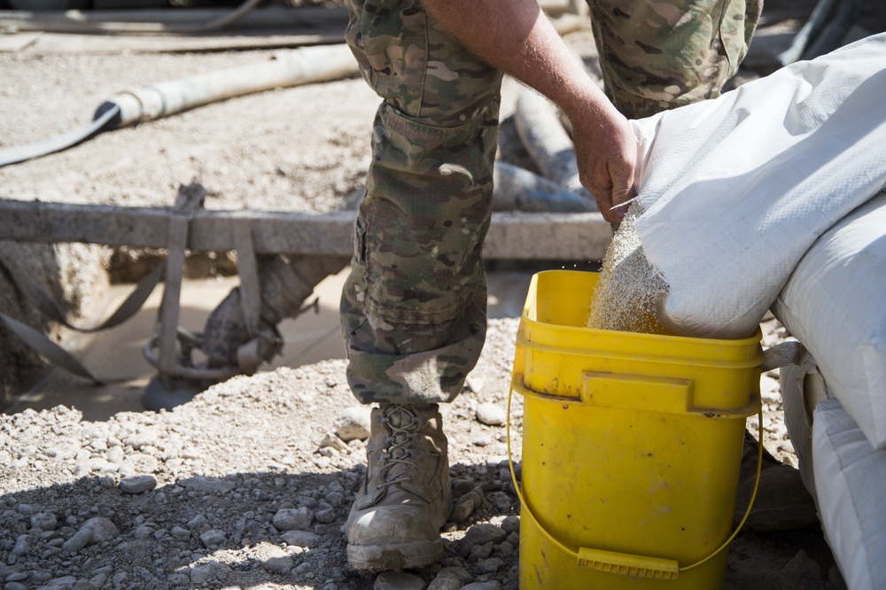 557th Expeditionary Red Horse Squadron Well Drillers