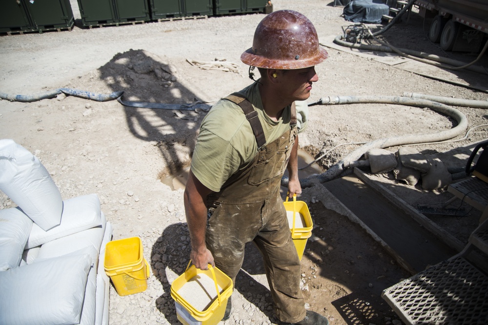 557th Expeditionary Red Horse Squadron Well Drillers