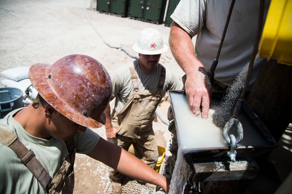 557th Expeditionary Red Horse Squadron Well Drillers