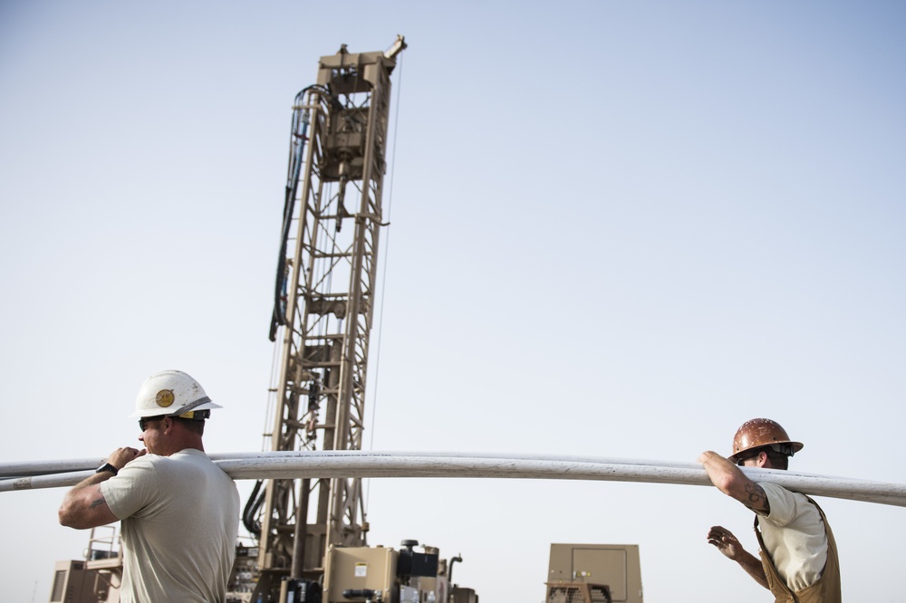 557th Expeditionary Red Horse Squadron Well Drillers