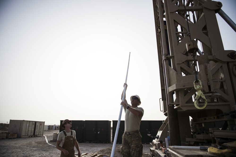 557th Expeditionary Red Horse Squadron Well Drillers