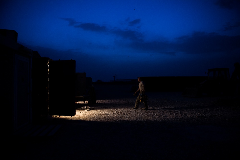 557th Expeditionary Red Horse Squadron Well Drillers