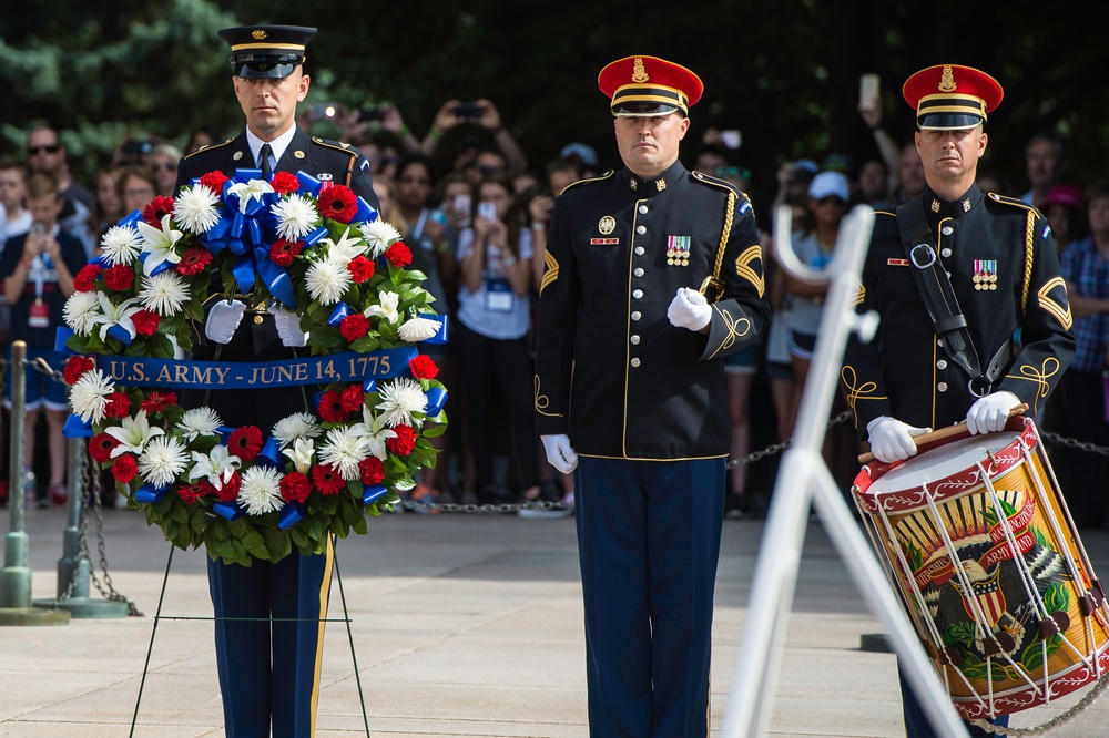 Army Birthday Wreath laying