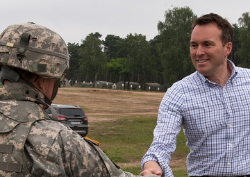 Sec. of Army visits 45th FAB in Poland
