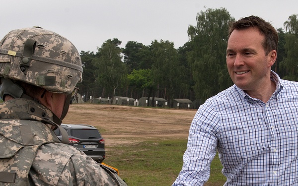 Sec. of Army visits 45th FAB in Poland