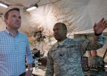 Sec. of Army visits 45th FAB in Poland