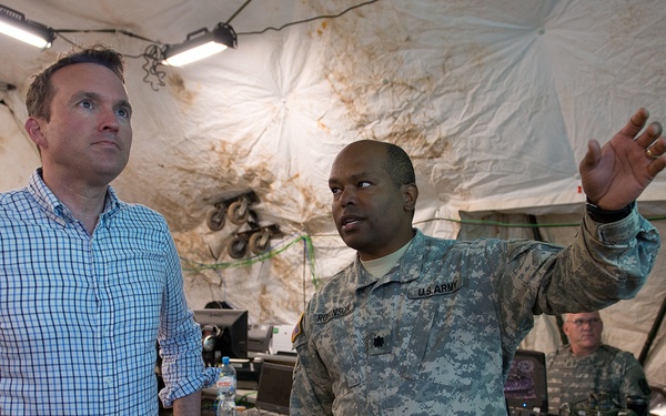 Sec. of Army visits 45th FAB in Poland