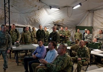 Sec. of Army visits 45th FAB in Poland