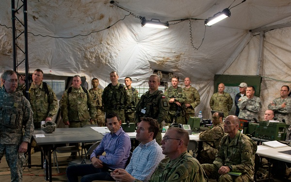 Sec. of Army visits 45th FAB in Poland