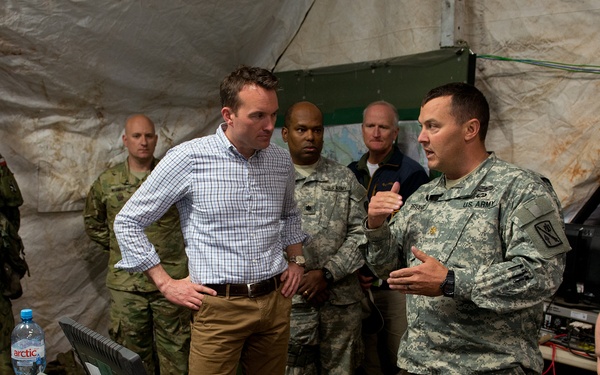 Sec. of Army visits 45th FAB in Poland