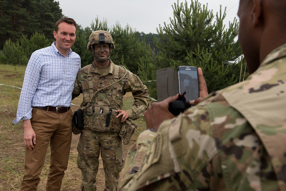 Sec. of Army visits 45th FAB in Poland