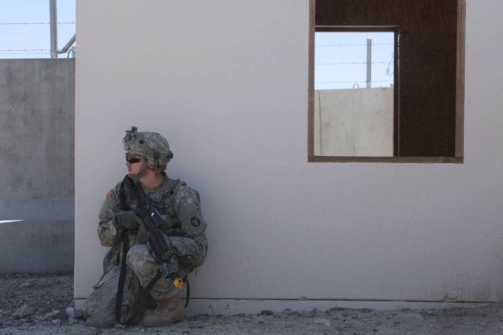 U.S. Army Soldier Guards Objective