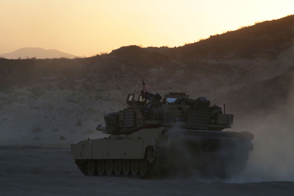 U.S. Army Soldiers Move At Dawn
