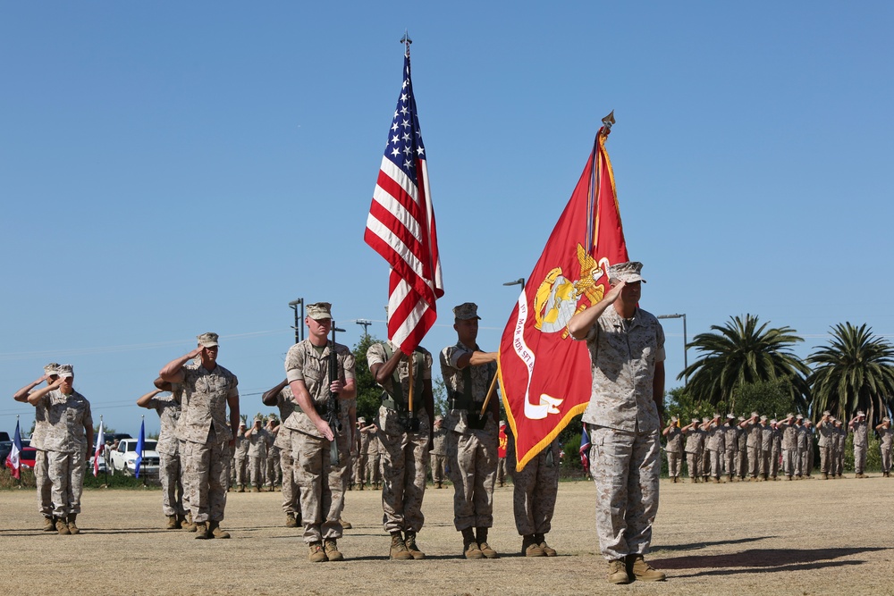 1st Marine Raider Support Battalion Change of Command