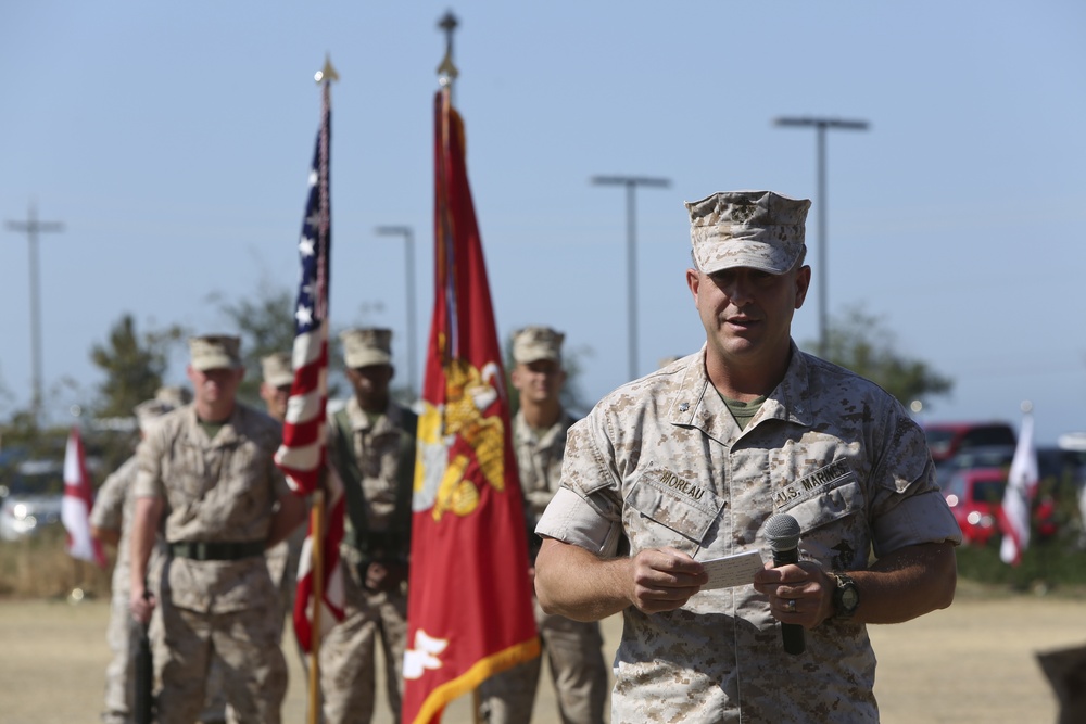 1st Marine Raider Support Battalion Change of Command