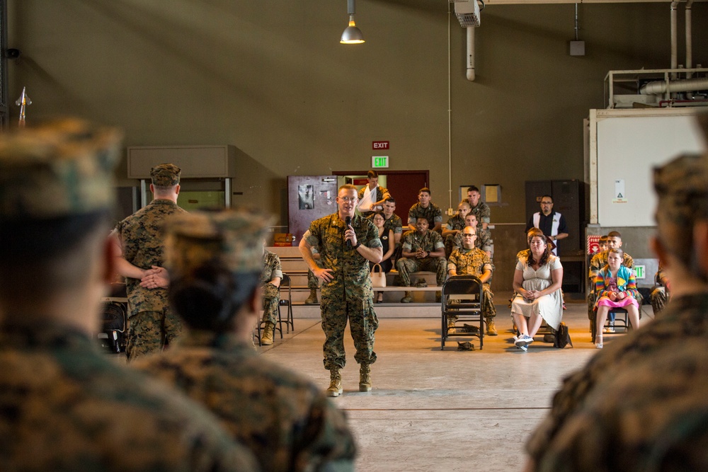 CLC-36 passes guidon to new commanding officer