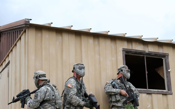 Danish Home Guard instructs urban patrol training