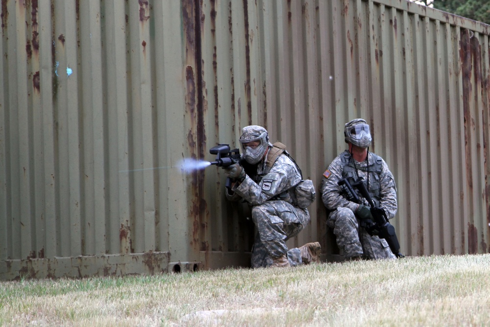 Danish Home Guard instructs urban patrol training