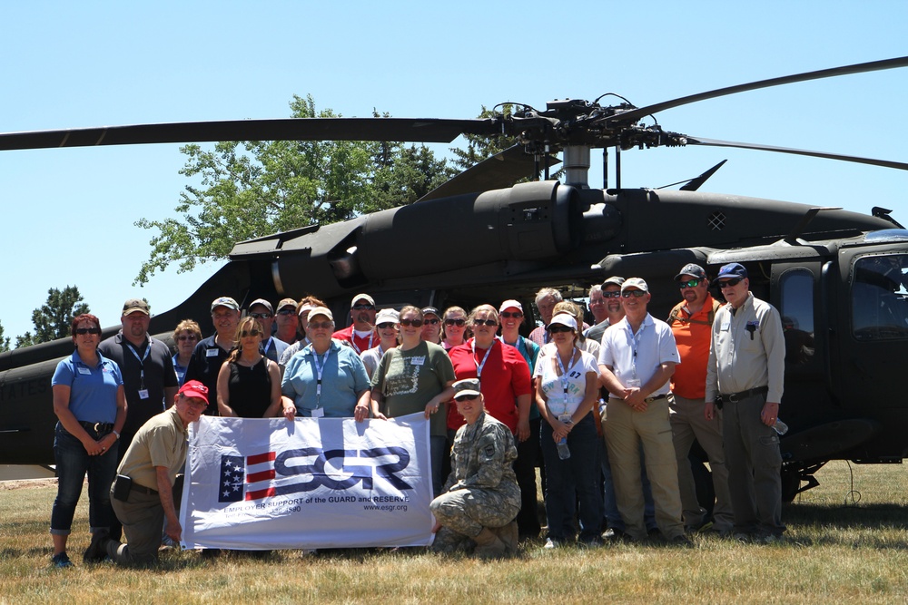 Employers experience Guard training at ESGR boss lift