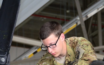 Charlie Company, 1st Battalion, 3rd Aviation Regiment (Attack Reconnaissance) Apache helicopter maintenances
