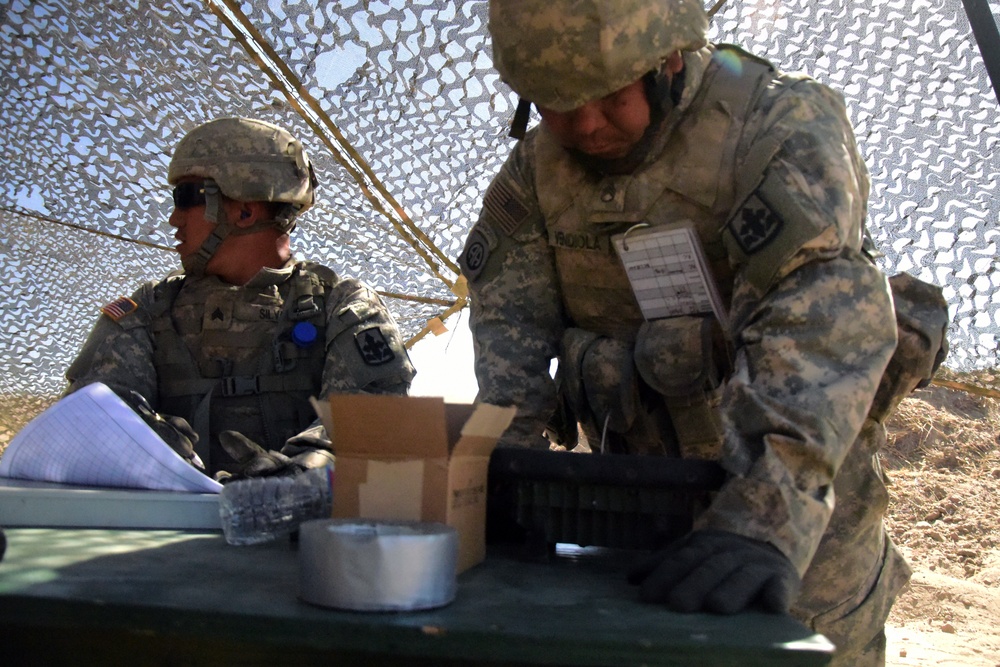 Hawaii Army National Guard Field Artillery Battalion conduct fire mission operations during XCTC 2016