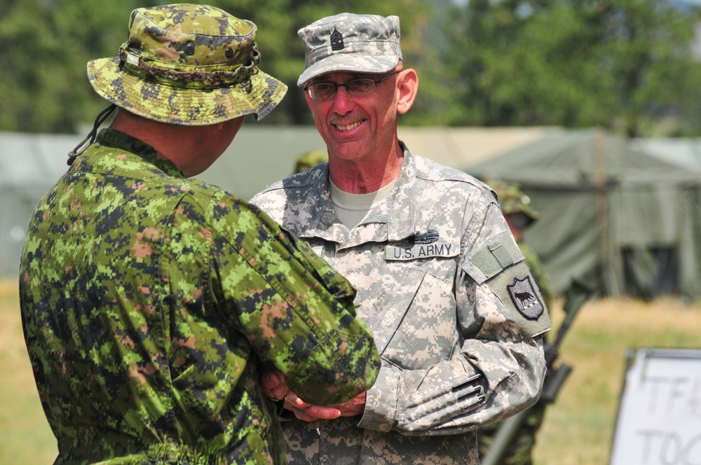 Canadian Army Colonel Visit