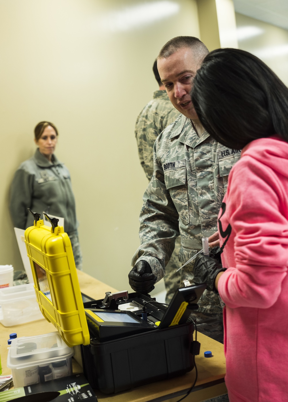 Students from Fort Smith public schools visit the 188th Wing