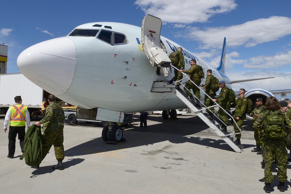 TF 41 Departs Calgary